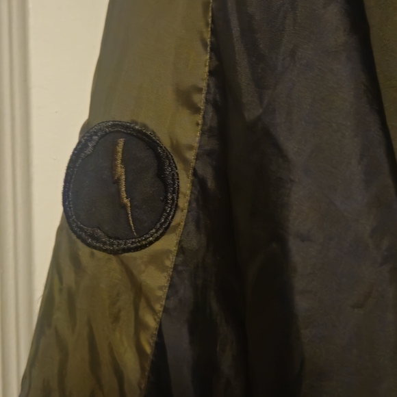 Men's Bomber Jacket with Embroidered Patch - Picture 3 of 4